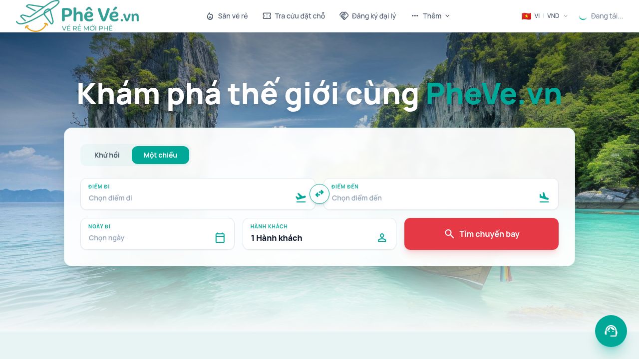 Form tìm kiếm chuyến bay trên DatKhachSan.Com